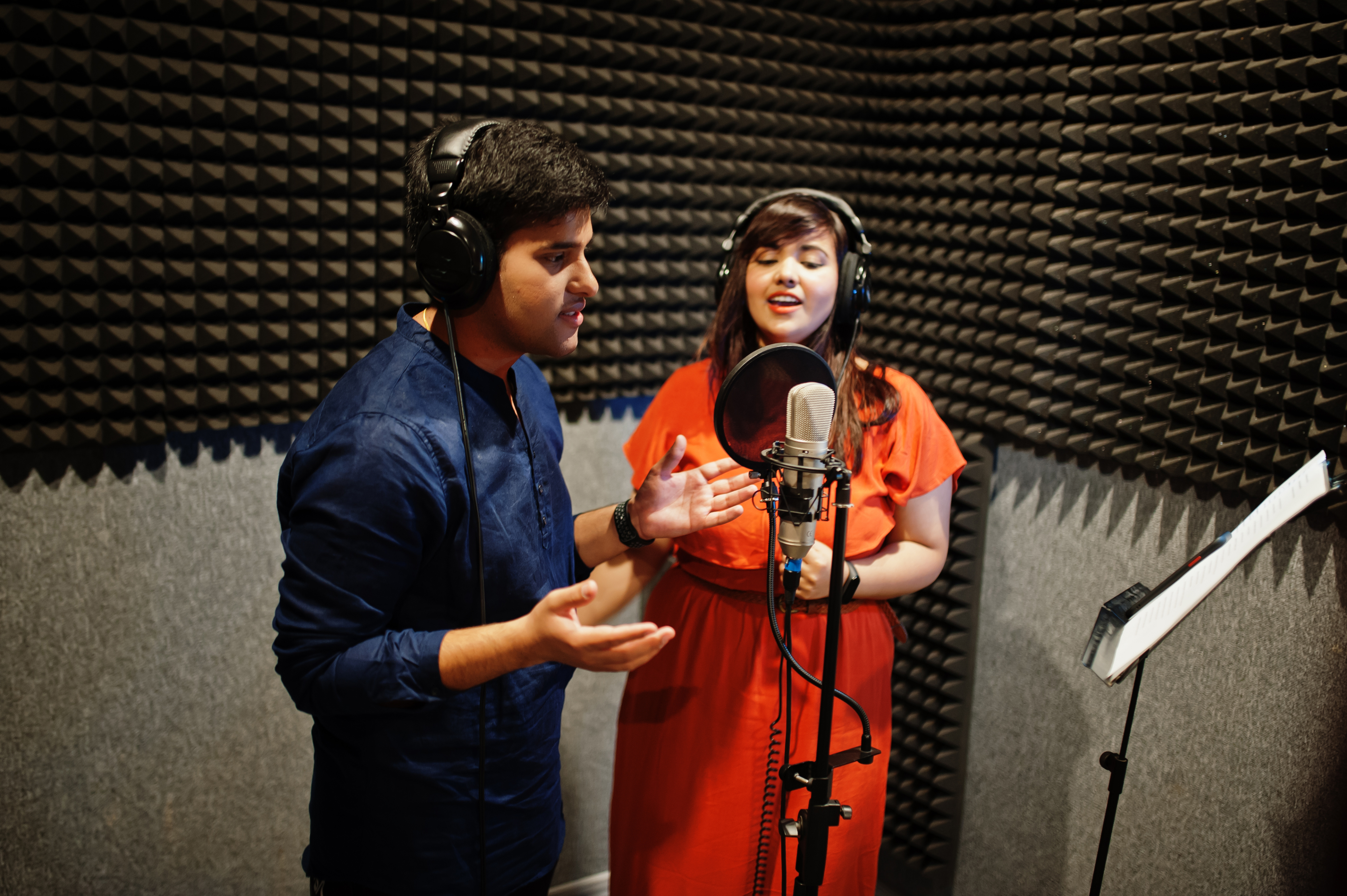 Young singers performing